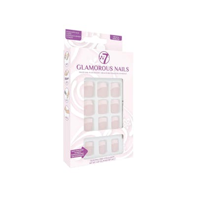 W7 Glamorous Nails Stick On Nails French Timeless 1 st