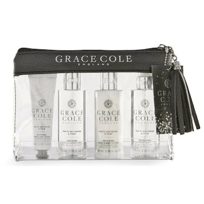Grace Cole White Nectarine & Pear Travel Set 3 x 100 ml + 30 ml
