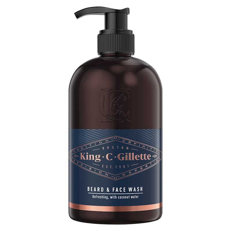 King C Gillette Beard &amp; Face Wash 350 ml