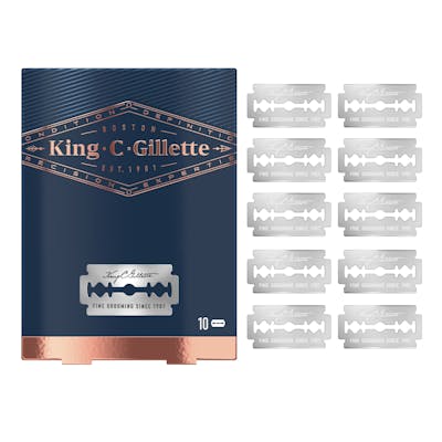 King C. Gillette Double Edge Barberblade 10 stk
