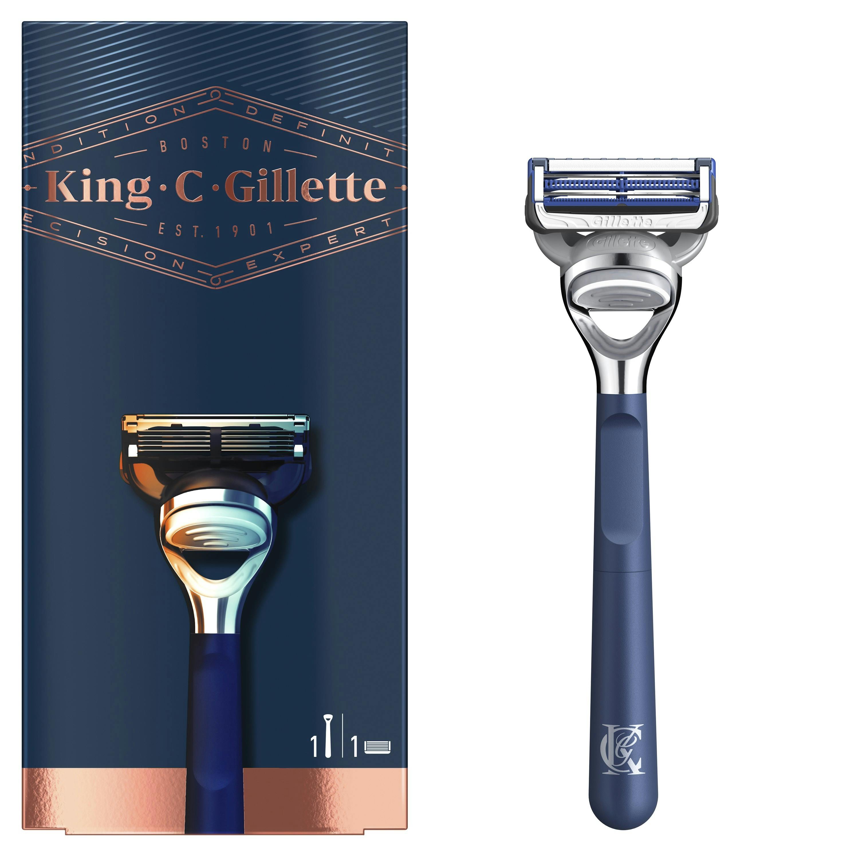 King C Gillette Neck Razor & Razor Blade 1 st + 1 st