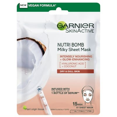 Garnier Nutri Bomb Intensely Nourishing &amp; Glow Enhancing Milky Tissue Mask 1 stk