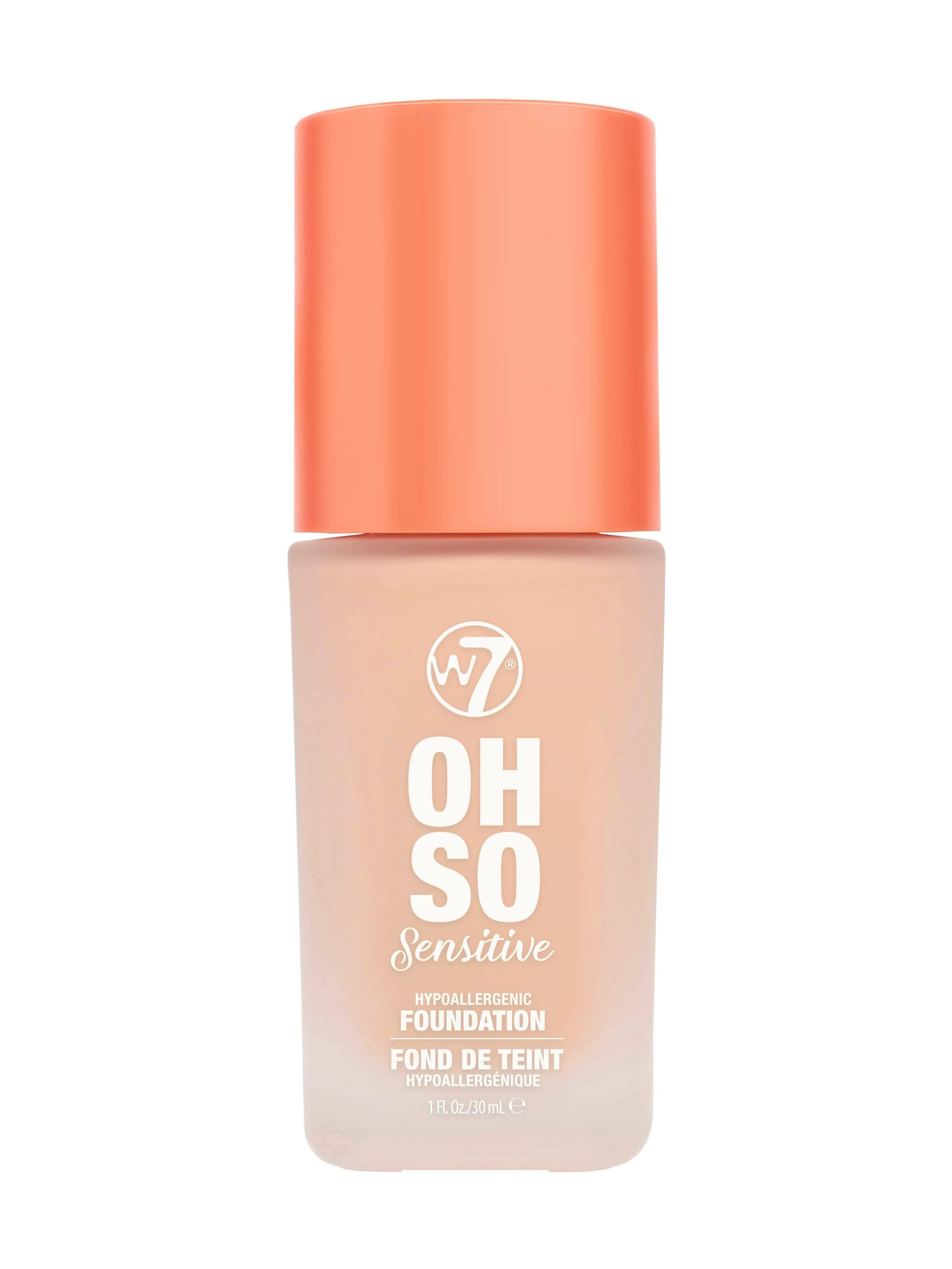 W7 Oh So Sensitive Foundation Natural Beige 30 ml