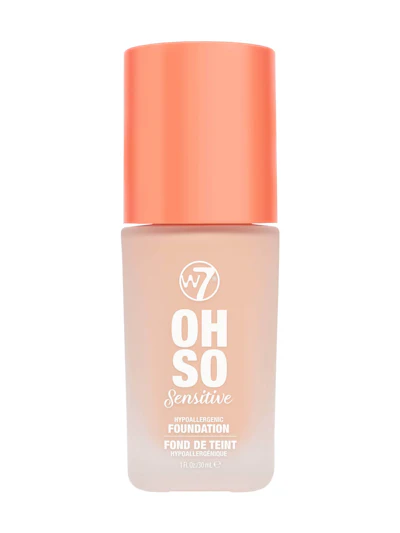 W7 Oh So Sensitive Foundation Natural Beige 30 ml