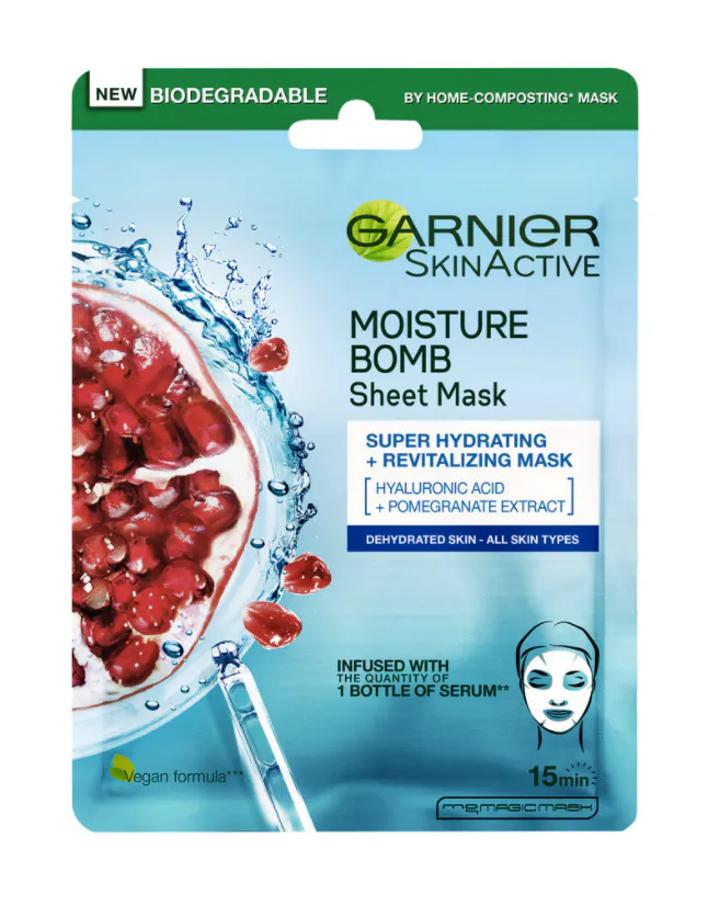 Garnier Skin Active Moisture Bomb Tissue Mask 1 pcs