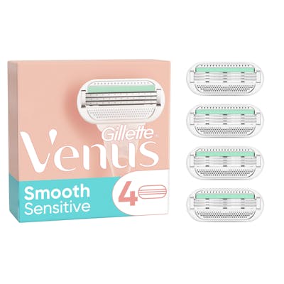 Gillette Venus Smooth Sensitive Razor Blades 4 kpl