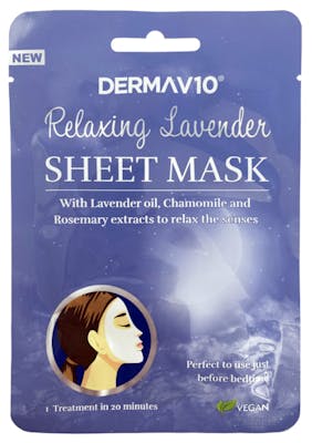 DermaV10 Lavender Sheet Mask 1 pcs