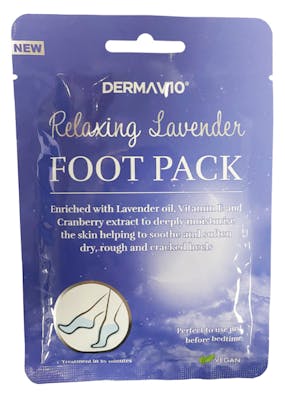 DermaV10 Lavender Foot Pack 1 pair