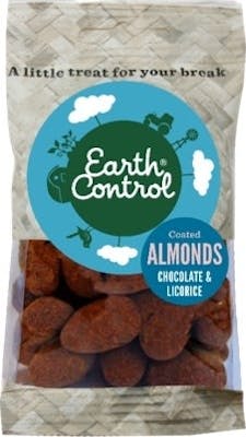 Earth Control Choklad Och Lakritsdragerade Mandlar 25 g
