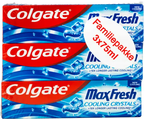 Colgate Max Fresh Cooling Crystals 3 x 75 ml