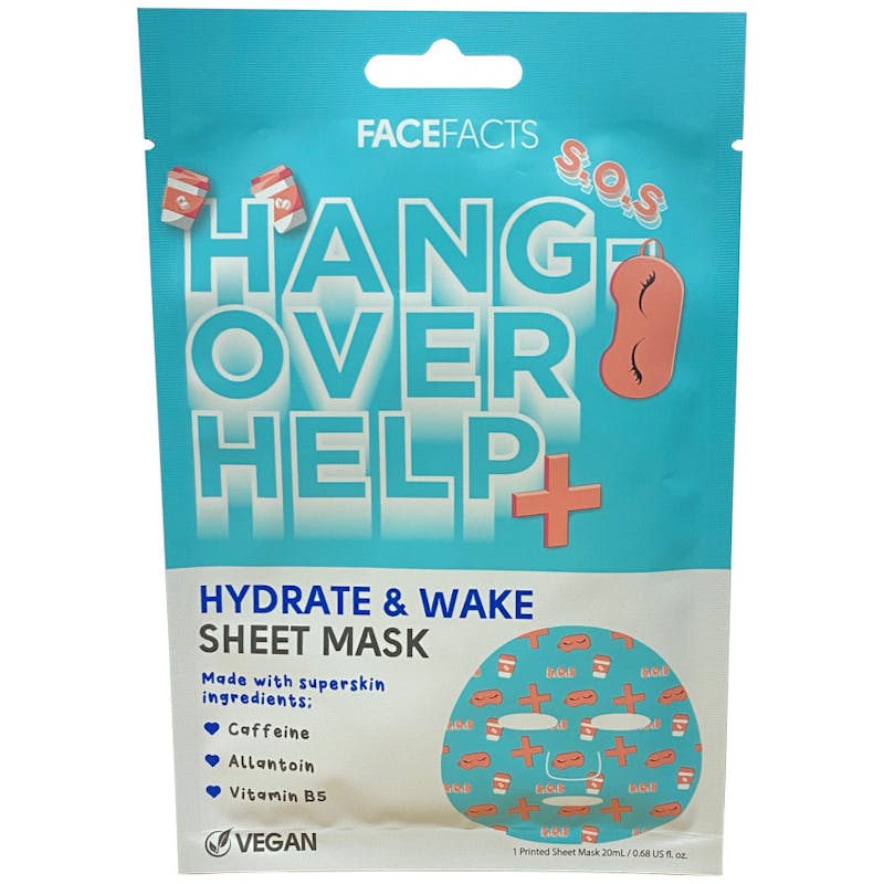 Face Facts Hangover Help Hydrate & Wake Sheet Mask 1 pcs
