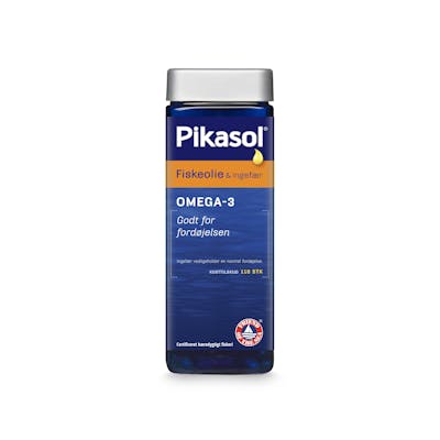 Pikasol Omega-3 Fiskolja &amp; Ingefära 110 st