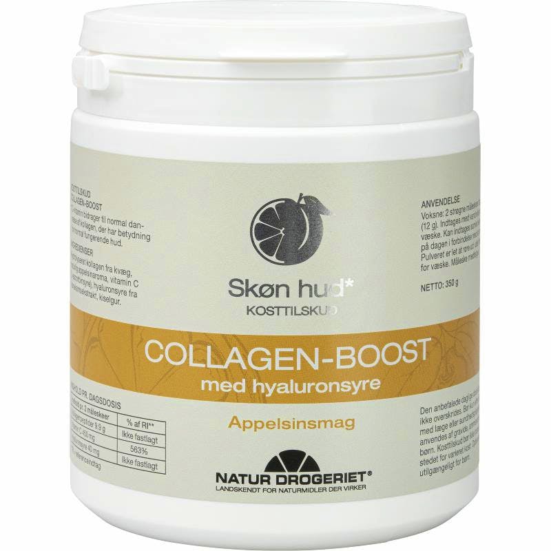 Natur Drogeriet Collagen-Boost Med Hyaluronsyre Appelsinsmag 350 g