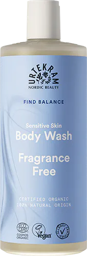 Urtekram Find Balance Fragrance Free Body Wash 500 ml