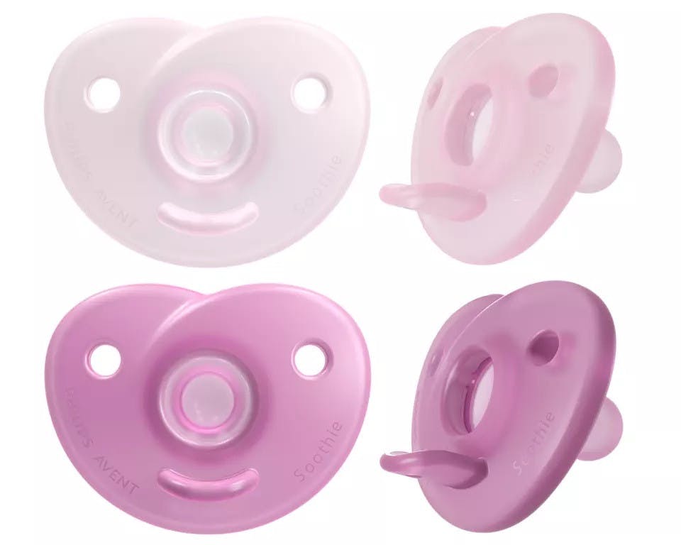 Philips Avent Soother For Newborns Girl 0-6M Light Pink/Pink 2 st