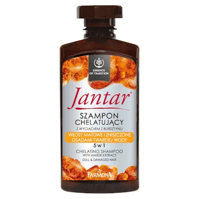 Jantar Jantar Chelating Shampoo With Amber Extract 5-in-1 For Dull &amp; Damaged Hair Caused By Hard Water Residue 330 ml