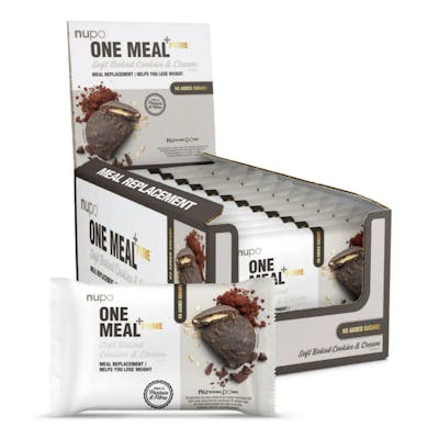 Nupo One Meal + Prime Soft Baked Cookies &amp; Cream 12 x 70 g