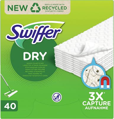Swiffer Floor Handle Mop Dry Refills 40 stk