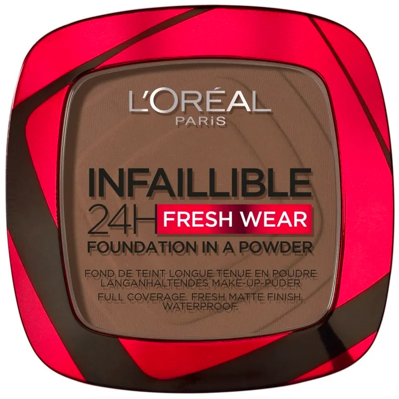 L'Oréal Paris Infaillible 24h Fresh Wear Powder Foundation 390 Ebony 9 g