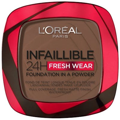 L&#039;Oréal Paris Infaillible 24h Fresh Wear Powder Foundation 390 Ebony 9 g