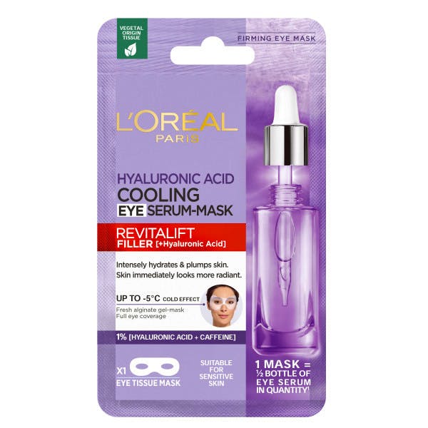L'Oréal Paris Revitalift Filler Hyaluronic Acid Cooling Eye Serum Mask