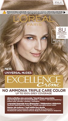 L&#039;Oréal Paris Excellence Universal Nudes 8U Universal Light Blonde 1 stk
