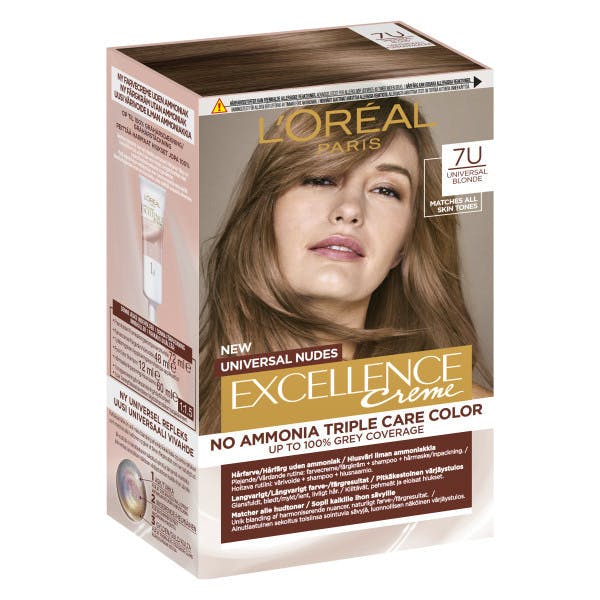 L'Oréal Paris Excellence Universal Nudes 7U Blonde 1 stk - 84.95 kr