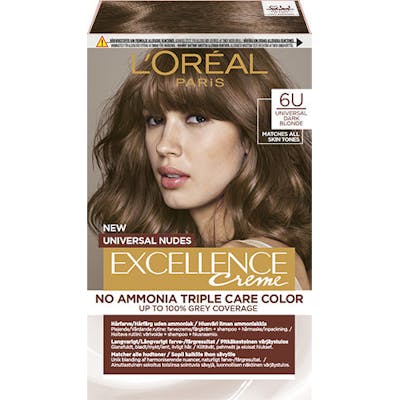 L&#039;Oréal Paris Excellence Universal Nudes 6U Universal Dark Blonde 1 stk