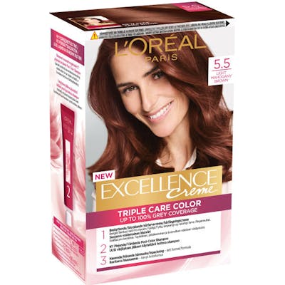 L&#039;Oréal Paris Excellence Creme Hair Color 5.5 Light Mahogany Brown 1 st