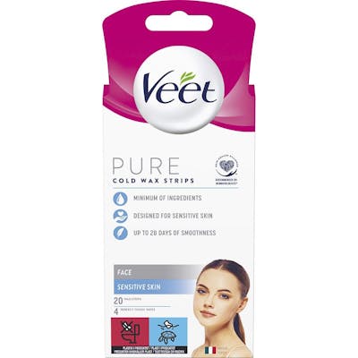 Veet Pure Cold Wax Strips Sensitive Skin 20 pcs