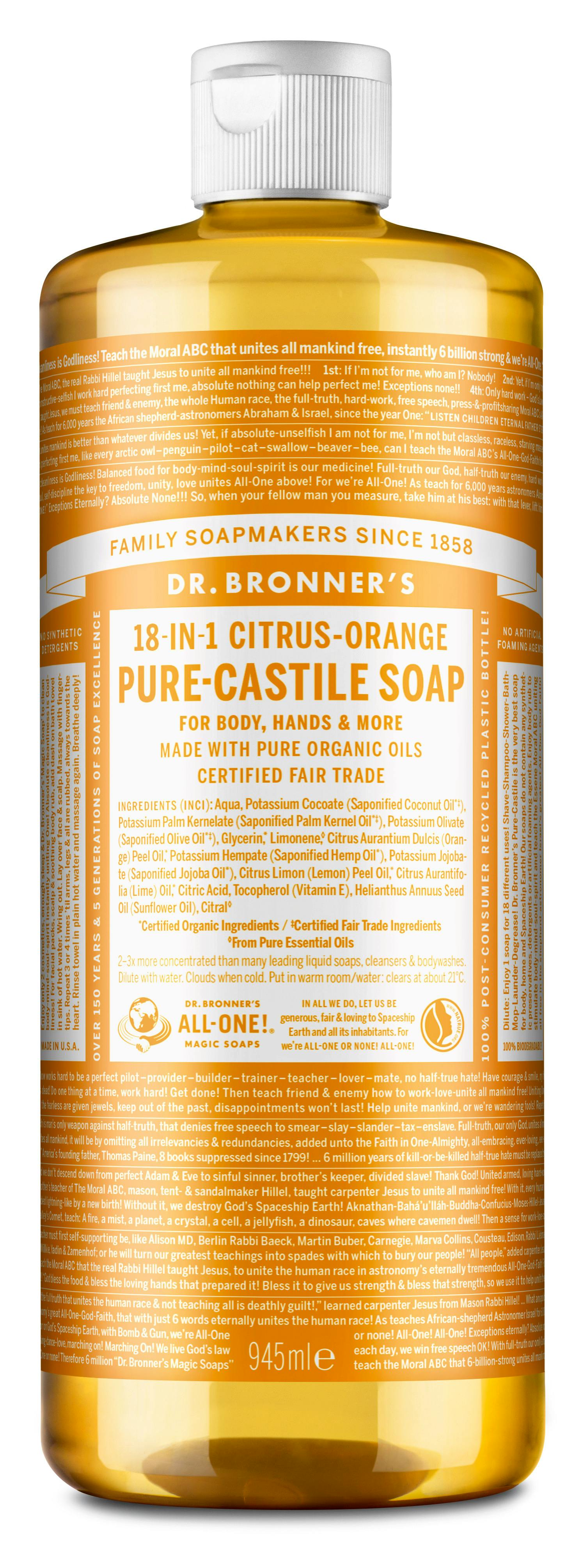 Dr. Bronner’s Castile Soap Citrus Orange 945 ml