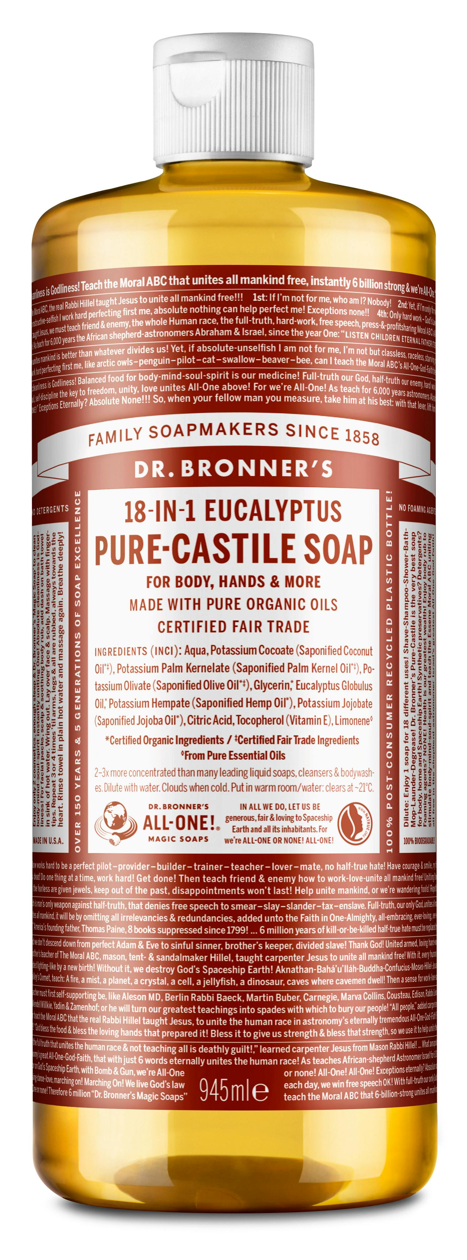 Dr. Bronner’s Castile Soap Eucalyptus 945 ml