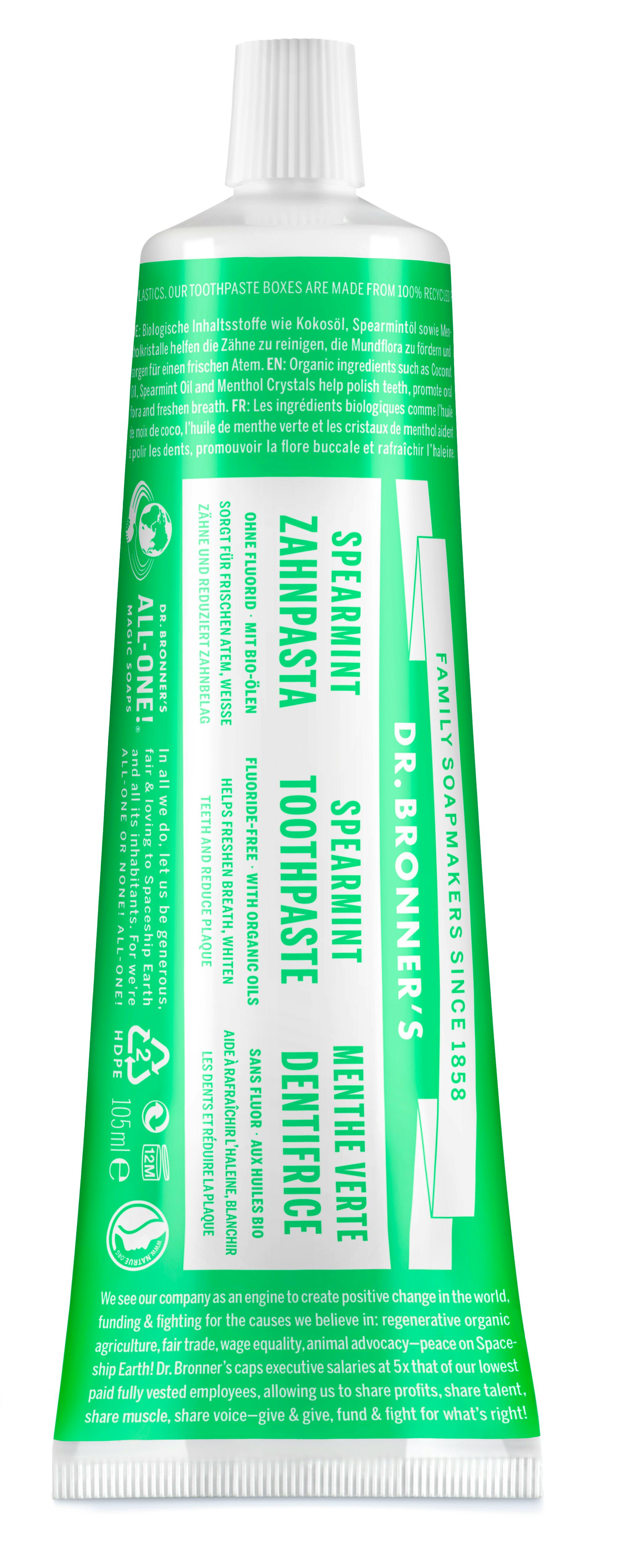 Dr. Bronner’s Toothpaste Spearmint 140 g