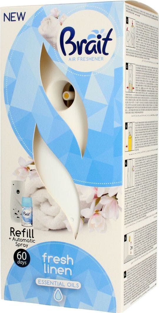 Brait Air Freshener Starter Fresh Linen 250 ml