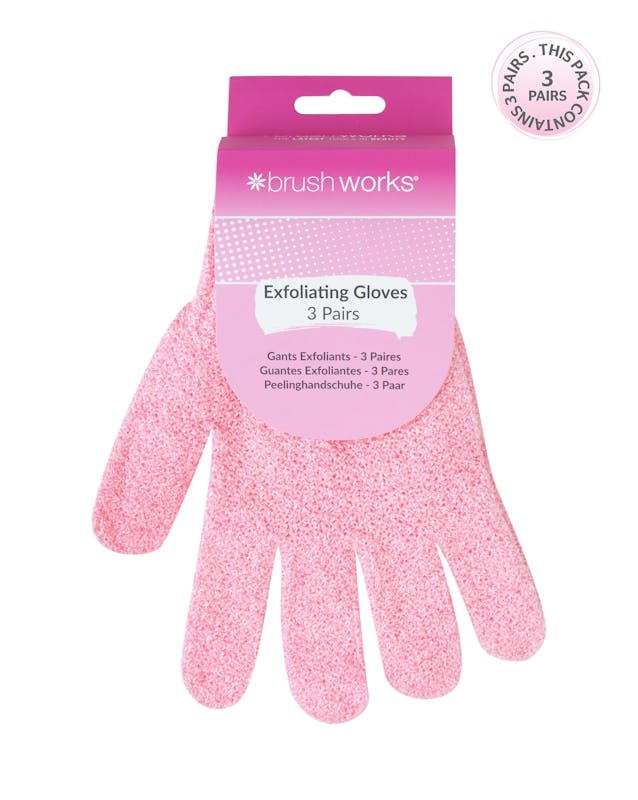 brushworks Exfoliating Gloves 3 pcs