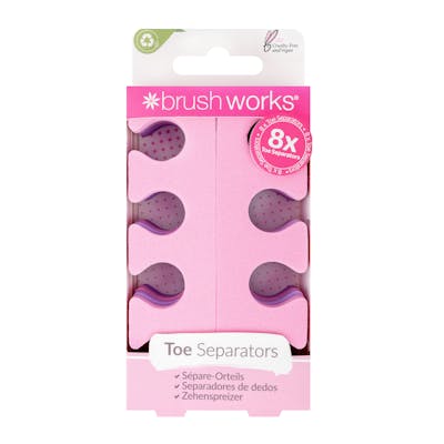 brushworks Toe Separators 8 Pack 8 stk