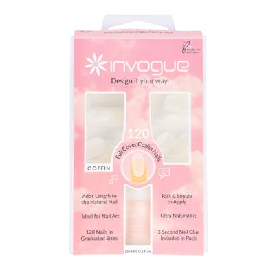 Invogue Full Cover Coffin Nails 1 stk
