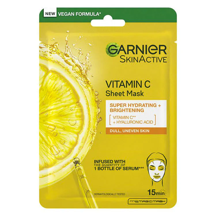 Garnier Skinactive Super Brightening Vitamin C Sheet Mask 28 g