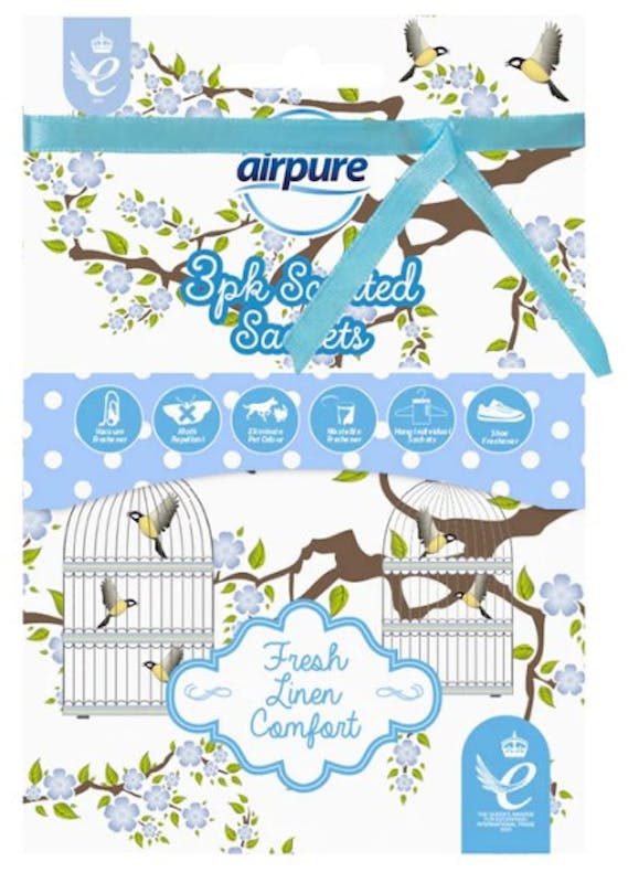 Airpure Scented Satches Vintage Collection Fresh Linen 3 st