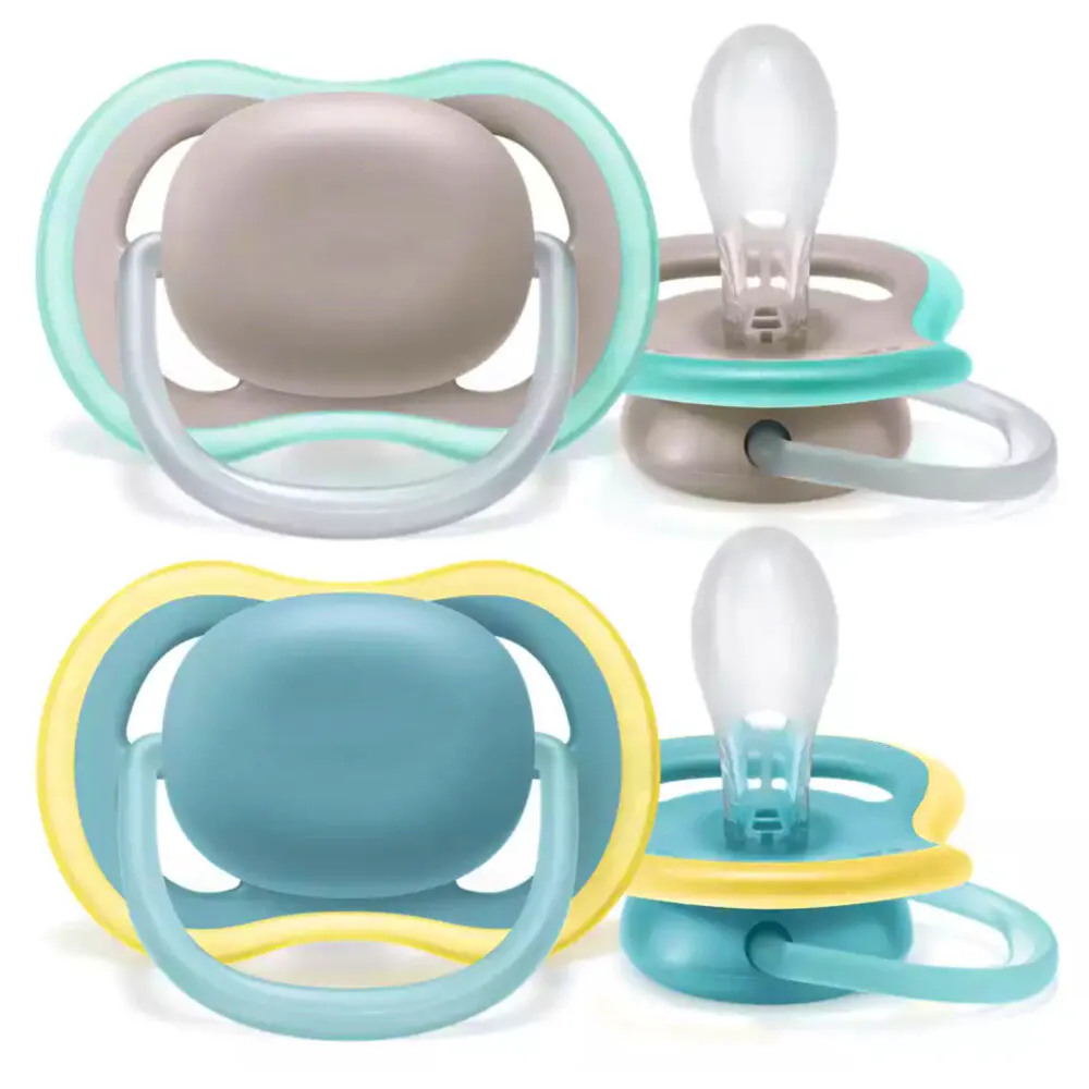 Philips Avent Soother Ultra Air Mix 18M+ Grey/Green 2 pcs