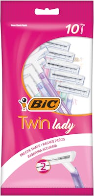 Bic Twin Lady Disposable Razors 10 stk