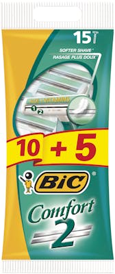 Bic Comfort 2 Softer Shave Disposable Razors 15 stk
