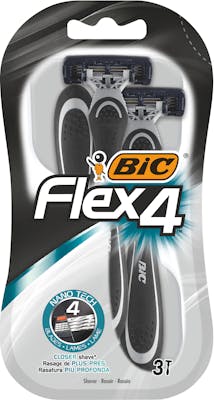 Bic Flex 4 Wegwerpscheermessen 3 st