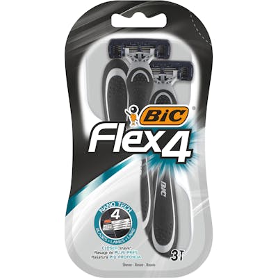 Bic Flex 4 Disposable Razors 3 stk