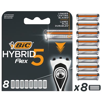 Bic Hybrid 5 Flex Blades 8 pcs