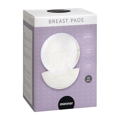 Mininor Breast Pads White 24 st