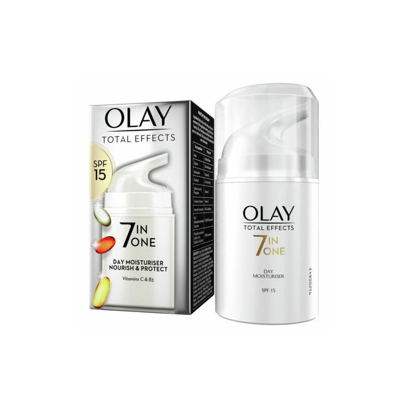 Olay Total Effects Day Cream Moisturiser 7-In-1 Anti-Ageing SPF15 Hydrating 50 ml