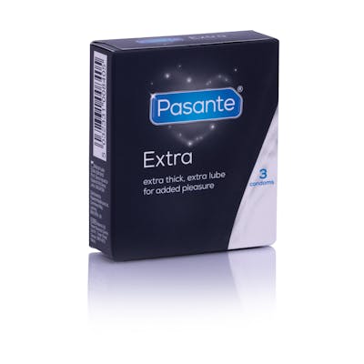 Pasante Extra Thick, Extra Lube 3 st