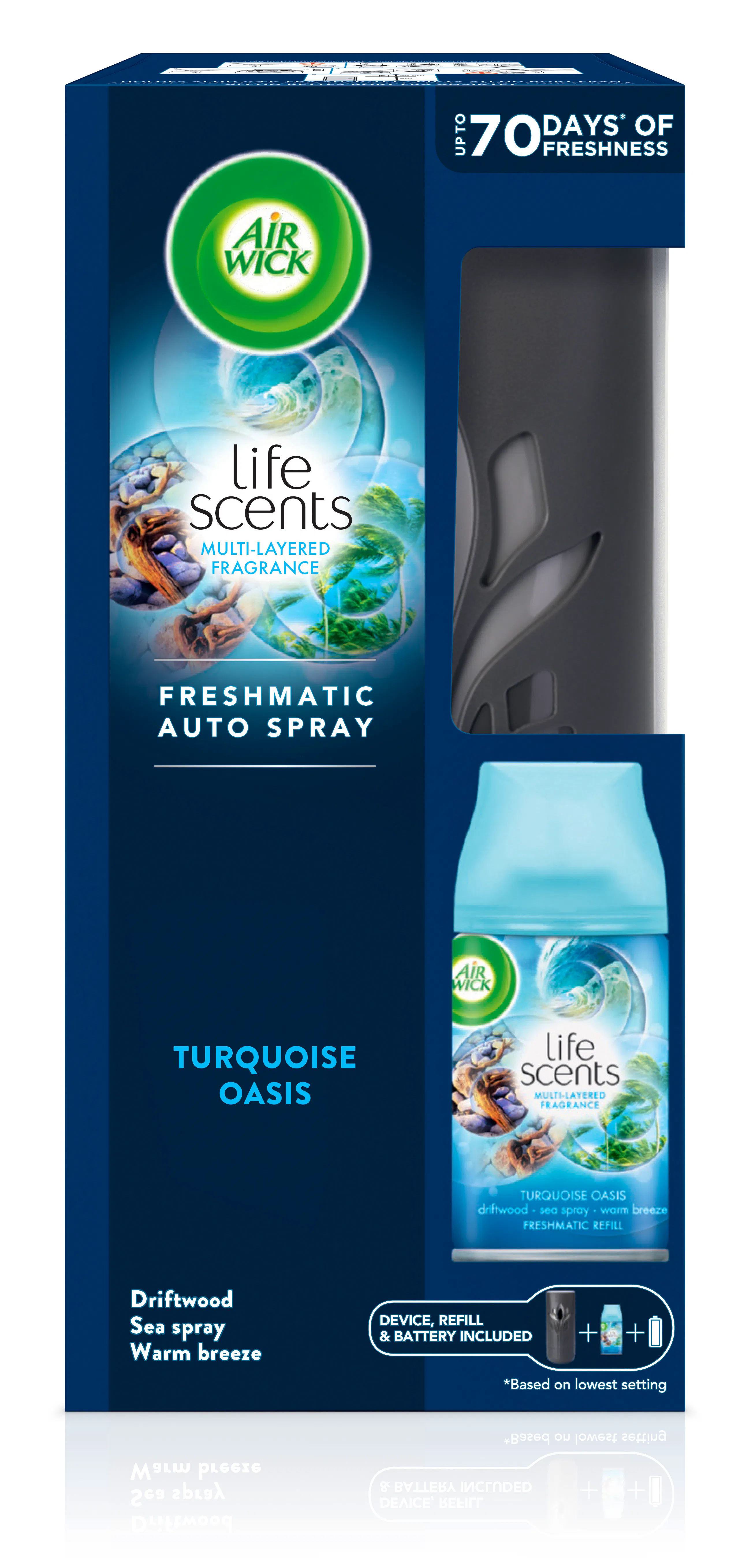 Air Wick Freshmatic Auto Spray Kit Turquoise Oasis 1 pcs