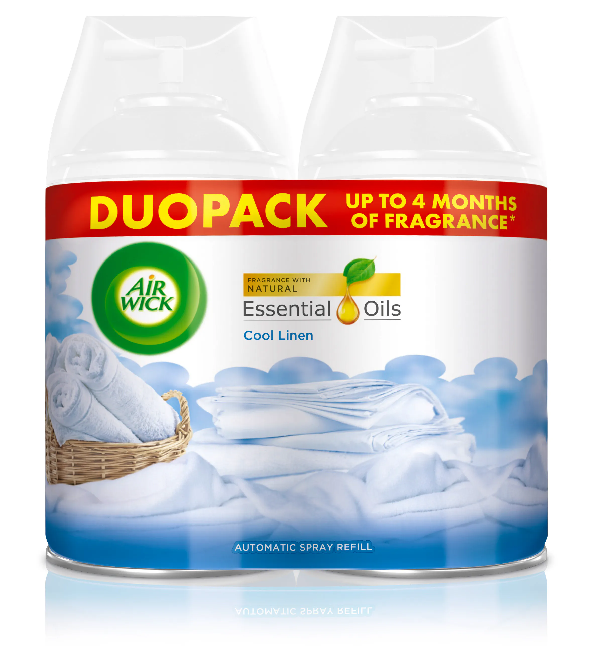 Air Wick Freshmatic Duopack Cool Linen & Almond Blossom Refill 2x 250 ml